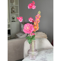 Zijden bloemen inclusief vaas