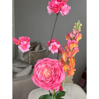 Zijden bloemen inclusief vaas