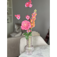 Zijden bloemen inclusief vaas