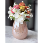 Biedermeier boeketje in vaas kleur