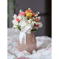 Biedermeier boeketje in vaas kleur