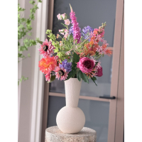 Zijden boeket Fleur inclusief vaas