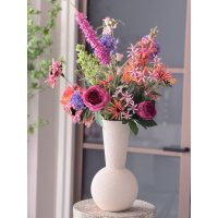 Zijden boeket Fleur inclusief vaas