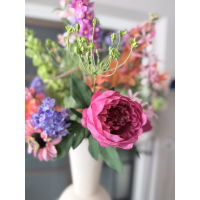 Zijden boeket Fleur inclusief vaas