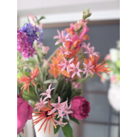 Zijden boeket Fleur inclusief vaas