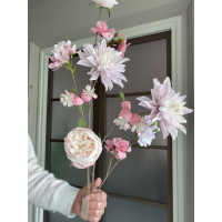 Popping Ikebana Pink Lilac 110cm