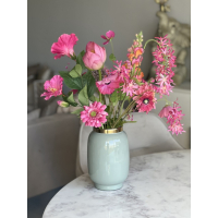 Zijden boeket Lotus inclusief vaas