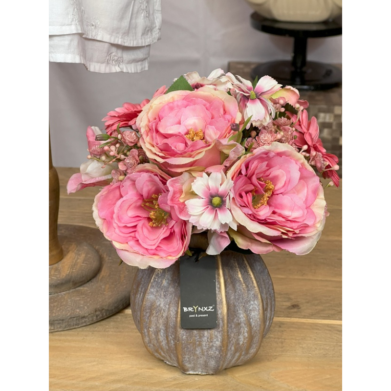 Zijden boeketje in Brynxz vaas