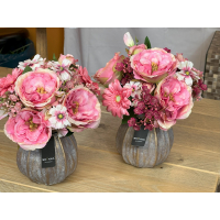 Zijden boeketje in Brynxz vaas