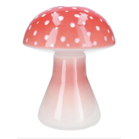 Vaas Toadstool rood H28.5cm