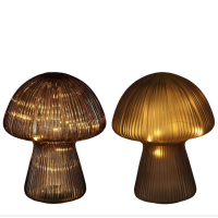 Lamp Paddenstoel glas H25cm