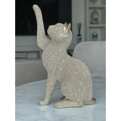 Sculptuur Kat gold