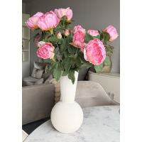 Roze Pioen Rozen 65cm