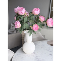 Roze Pioen Rozen 65cm