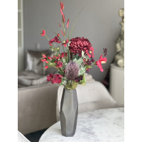 Herfst boeket Red inclusief vaas