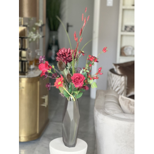 Herfst boeket Red inclusief vaas