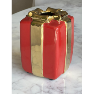 Cadeau vaas rood