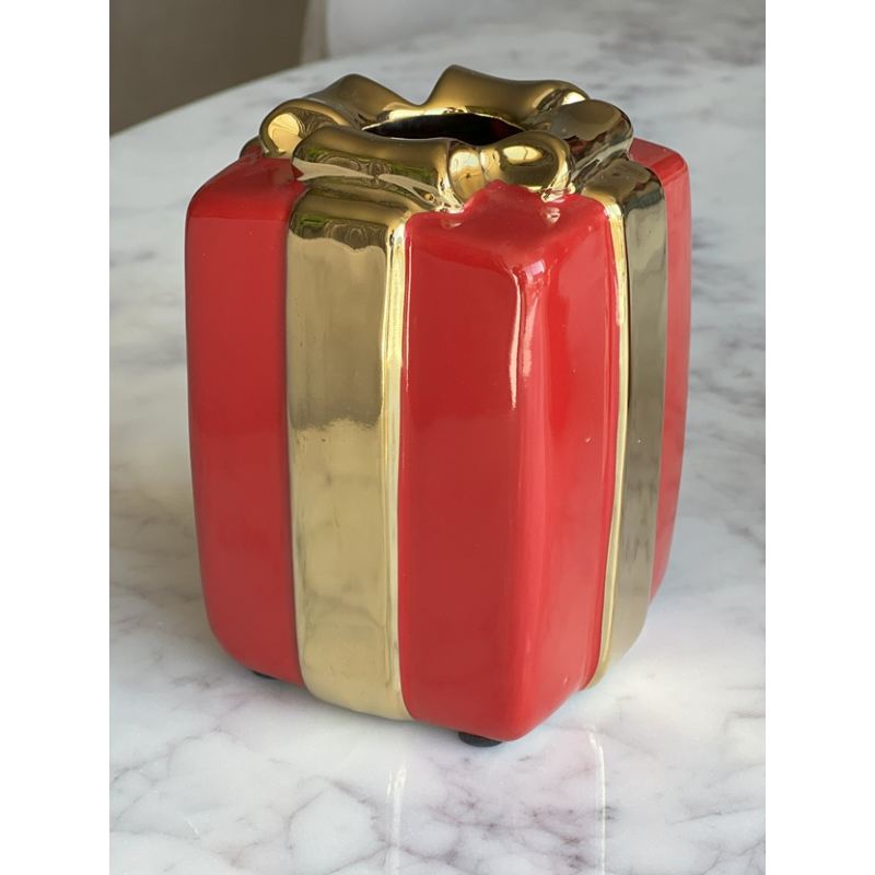 Cadeau vaas rood