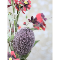 Zijden boeket Red inclusief vaas