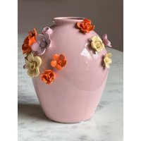 Vaas Flower Roze H15cm