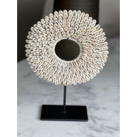 Schelpenschijf ornament groot
