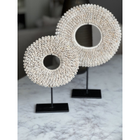 Schelpenschijf ornament groot