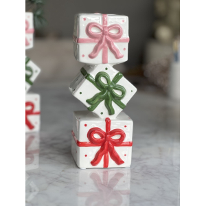 Stapel cadeautje vaas 23.5cm