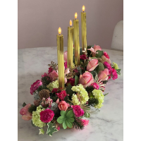 Tafel bloemstuk Kerst