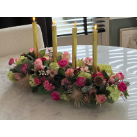 Tafel bloemstuk Kerst