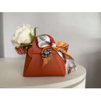 Mini tasje met zijden roos