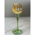  Tulp waxinelicht houder oranje/geel 22cm