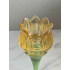  Tulp waxinelicht houder oranje/geel 22cm