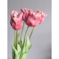 Bos real touch Tulpen roze 47cm