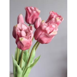Bos real touch Tulpen roze 47cm