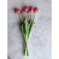Bos real touch Tulpen roze 47cm