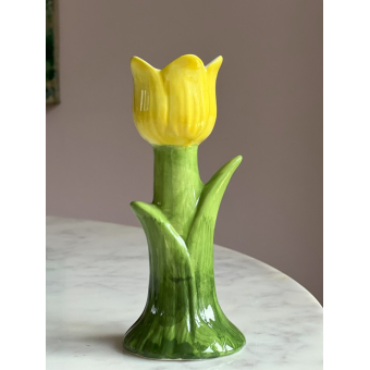 Tulp vaas geel 16.5cm