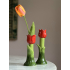 Tulp vaas rood 16.5cm