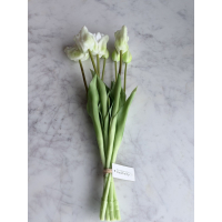 Bos Real Touch Tulpen wit 47cm