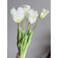 Bos Real Touch Tulpen wit 47cm