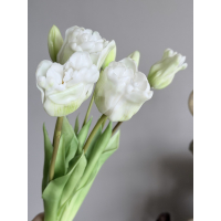 Bos Real Touch Tulpen wit 47cm