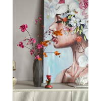 Vaas inclusief zijden bloemen