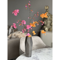 Vaas inclusief zijden bloemen