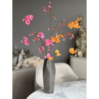 Vaas inclusief zijden bloemen