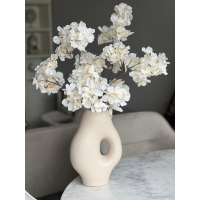 Donut vaas inclusief zijden Hydrangea