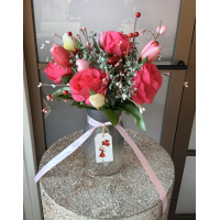 Valentijns boeket met gratis vaas