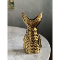 Vase Fish Fine Goud