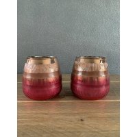 Waxinehouder Pretty Pink