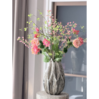 Zijden boeket Tries inclusief vaas