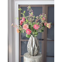 Zijden boeket Tries inclusief vaas