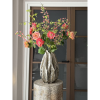 Zijden boeket Tries inclusief vaas